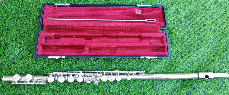 ฟลุต ยามาฮ่า YAMAHA นิเกิ้ลชุบเงิน NICKEL YAMAHA YFL-211 Japan มือสอง นำเข้าจากญี่ปุ่น รูปที่ 3