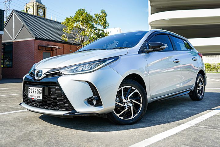 Toyota Yaris 2021 1.2 Sport Premium Sedan เบนซิน เกียร์อัตโนมัติ เทา รูปที่ 4