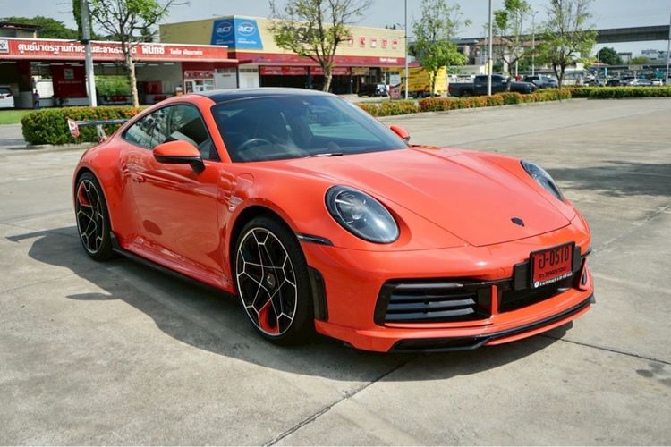 Porsche 911 Carrera 2021 3.0 Sedan เบนซิน ไม่ติดแก๊ส เกียร์อัตโนมัติ ส้ม รูปที่ 2