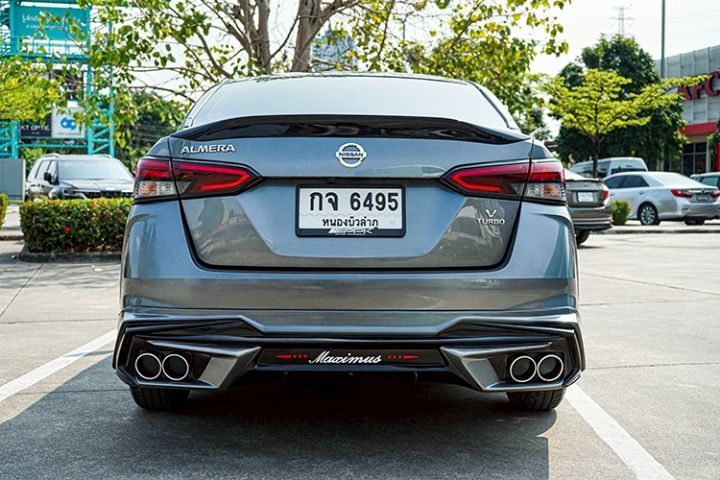 Nissan Almera 2021 1.0 V Sedan เบนซิน ไม่ติดแก๊ส เกียร์อัตโนมัติ เทา รูปที่ 4