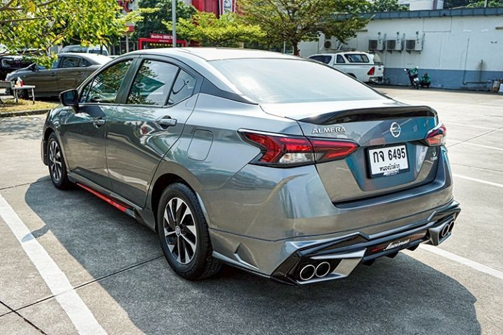 Nissan Almera 2021 1.0 V Sedan เบนซิน ไม่ติดแก๊ส เกียร์อัตโนมัติ เทา รูปที่ 3