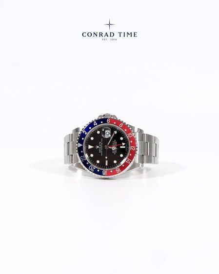 Rolex GMT-Master II 16710 'Pepsi Black Dial Oyster Steel 2005 40mm. Fullset 99 รูปที่ 7