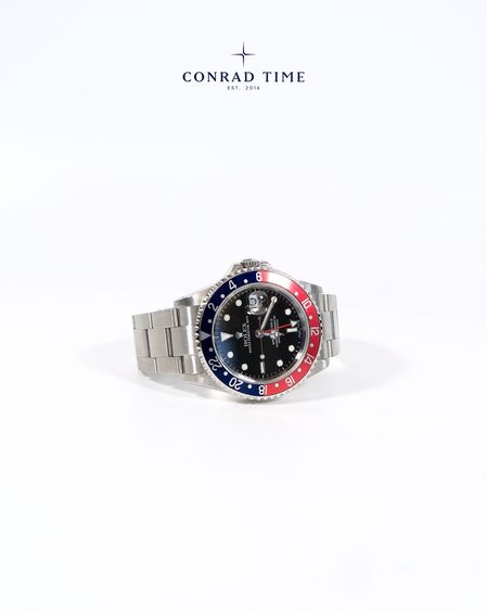 Rolex GMT-Master II 16710 'Pepsi Black Dial Oyster Steel 2005 40mm. Fullset 99 รูปที่ 8