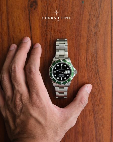 Rolex Submariner 16610LV 'Kermit Black Dial Oyster Steel 2007 40mm. Fullset รูปที่ 3