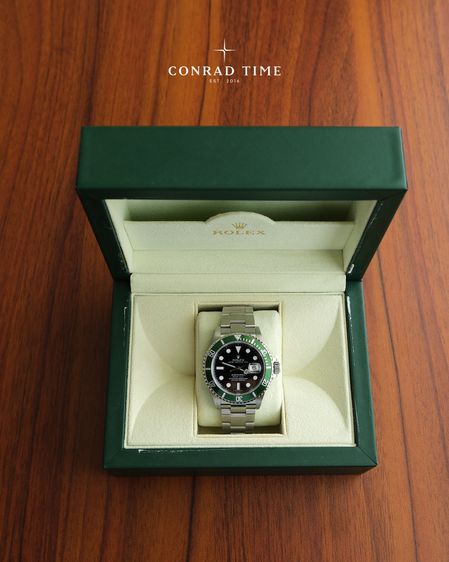 Rolex Submariner 16610LV 'Kermit Black Dial Oyster Steel 2007 40mm. Fullset รูปที่ 2
