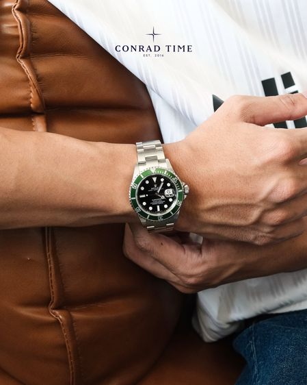 Rolex Submariner 16610LV 'Kermit Black Dial Oyster Steel 2007 40mm. Fullset รูปที่ 4