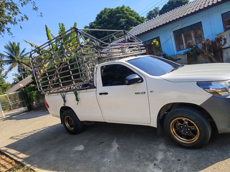 Toyota Hilux Revo 2016 2.4 G Pickup ดีเซล ไม่ติดแก๊ส เกียร์ธรรมดา ขาว รูปที่ 4