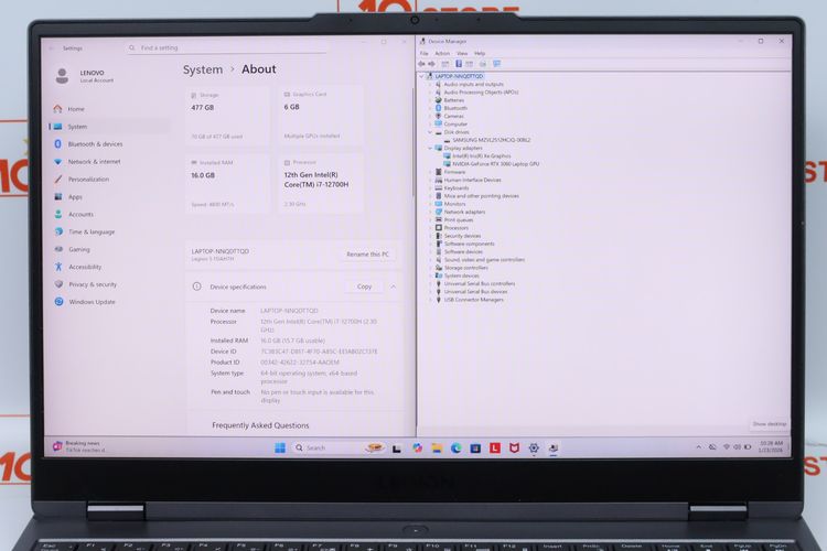 LENOVO LEGION 5 15IAH7H-82RB00A1TA Core i7-12700H.RTX 3060 16GB.512GB - ID26010233 รูปที่ 5