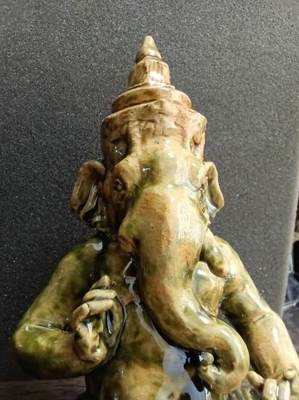 พระพิฆเนศ สร้างองค์เดียว เนื้อเซรามิก งดงามงานศิลปะ รูปที่ 15