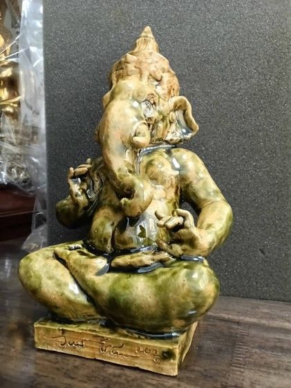 พระพิฆเนศ สร้างองค์เดียว เนื้อเซรามิก งดงามงานศิลปะ รูปที่ 8