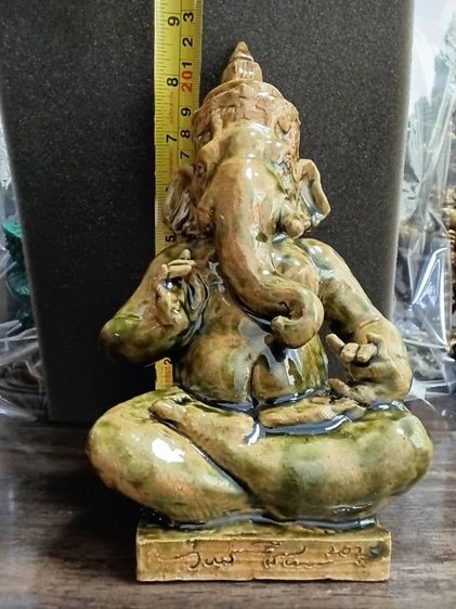 พระพิฆเนศ สร้างองค์เดียว เนื้อเซรามิก งดงามงานศิลปะ รูปที่ 4