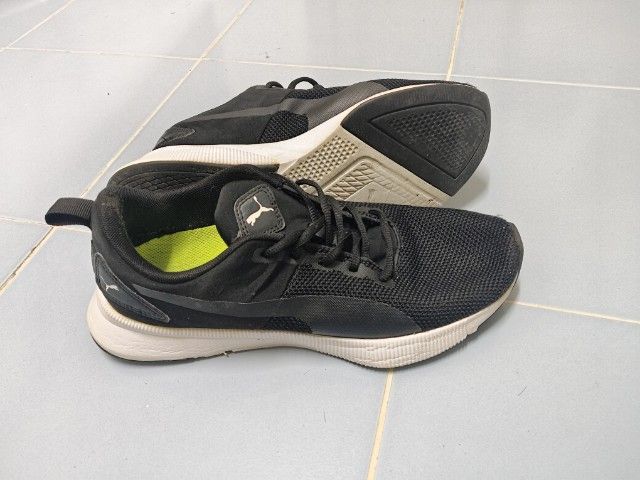 ผ้าใบ รองเท้าผ้าใบ UK 7.5 | EU 41 1/3 | US 8 รองเท้าวิ่ง Puma Flyer Runner Mesh สีดำ 