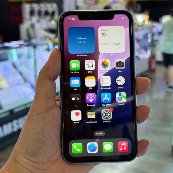 128 GB iPhone11 128GB สีม่วง เครื่องศูนย์ โมเดลTH สภาพสวย❤️❤️