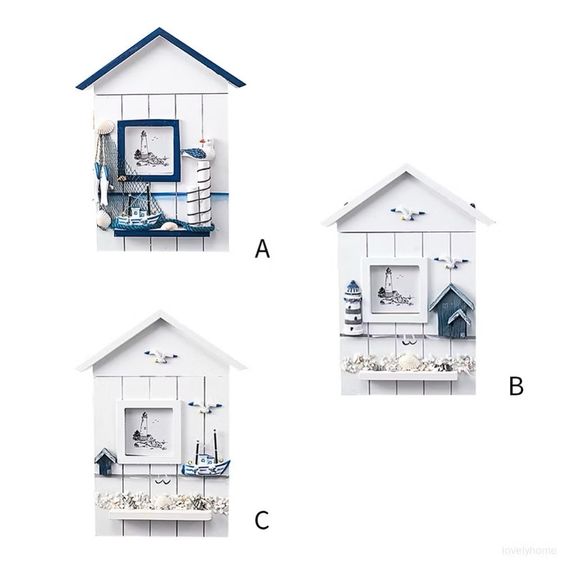 กล่องไม้แขวนกุญแจติดผนัง สไตล์เมดิเตอร์เรเนียน รูปที่ 14