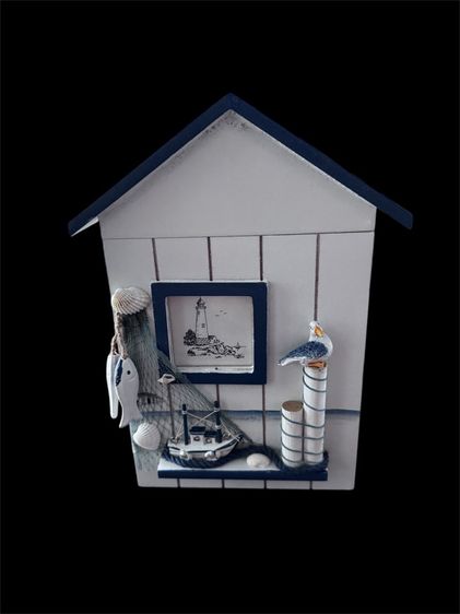 กล่องไม้แขวนกุญแจติดผนัง สไตล์เมดิเตอร์เรเนียน รูปที่ 10