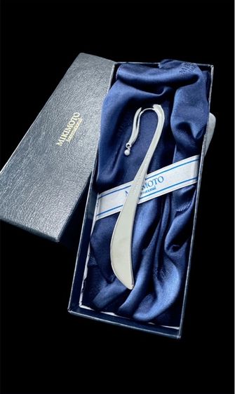 ที่คั่นหนังสือสแตนเลสประดับไข่มุกแท้ 1 เม็ดจากแบรนด์ดัง Mikimoto International จากญี่ปุ่น  รูปที่ 2