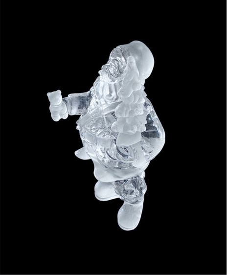 SANTA Claus Sculpture Figurine Xmas  Clear Casting Resin รูปปั้นซานตาคลอสคริสต์มาส รูปที่ 2