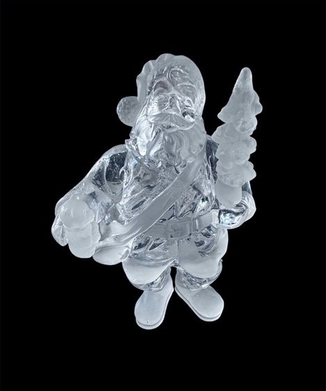 ของตกแต่งบ้านอื่นๆ SANTA Claus Sculpture Figurine Xmas  Clear Casting Resin รูปปั้นซานตาคลอสคริสต์มาส