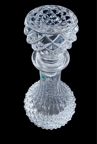 D Arques France  with Stopper Clear Glass Wild Bott ขวดเหล้า ไวน์ คริสตัลแท้ จาก ฝรั่งเศส รูปที่ 4