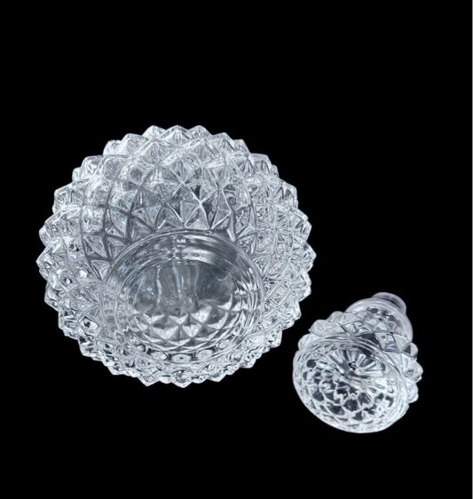 D Arques France  with Stopper Clear Glass Wild Bott ขวดเหล้า ไวน์ คริสตัลแท้ จาก ฝรั่งเศส รูปที่ 5