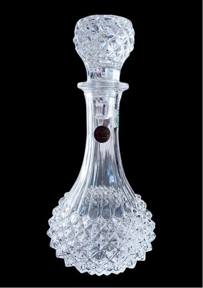 ของตกแต่งบ้านอื่นๆ D Arques France  with Stopper Clear Glass Wild Bott ขวดเหล้า ไวน์ คริสตัลแท้ จาก ฝรั่งเศส