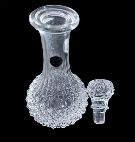 D Arques France  with Stopper Clear Glass Wild Bott ขวดเหล้า ไวน์ คริสตัลแท้ จาก ฝรั่งเศส รูปที่ 2