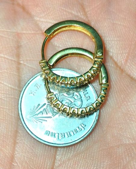 ต่างหูเพชรแท้ทอง 9k⁷ รูปที่ 4