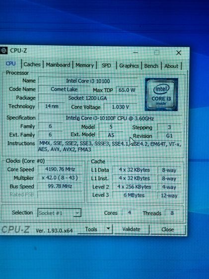 เจน10  i3-10100F ๑4.30ghz 4c 8t ไม่มีการ์ดจอในตัว พร้อม Asus รุ่น Prime H510m-k ซิ้งลม แผ่นปิดหลัง มีเก็บปลายทาง รูปที่ 8