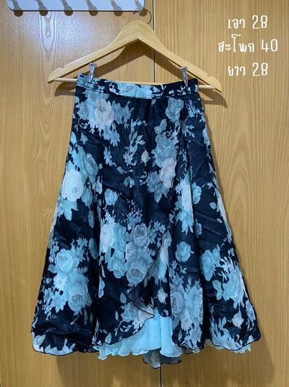 กระโปรงวินเทจลายดอกไม้