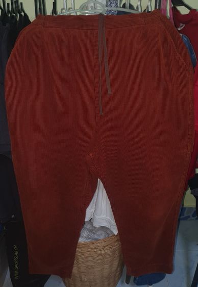 กางเกงลูกฟูก niko and . (Size s) สีส้มอิฐ ทรงสวย สไตล์มินิมอล