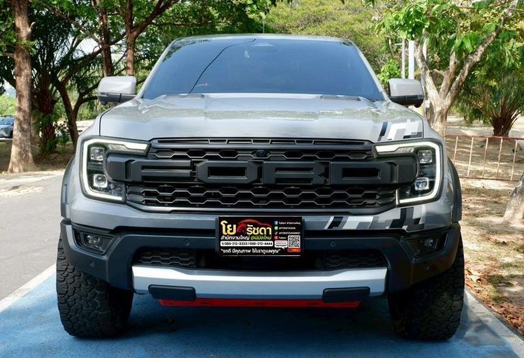 Ford Ranger 2023 Raptor 3.0L V6 Twin-Turbo EcoBoost 4x4 Pickup เบนซิน ไม่ติดแก๊ส เกียร์อัตโนมัติ เทา รูปที่ 2