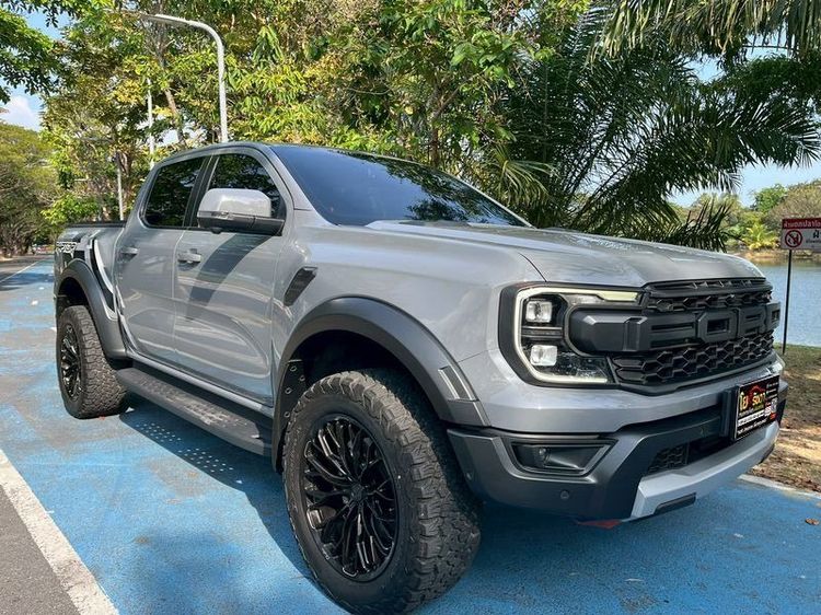 Ford Ranger 2023 Raptor 3.0L V6 Twin-Turbo EcoBoost 4x4 Pickup เบนซิน ไม่ติดแก๊ส เกียร์อัตโนมัติ เทา รูปที่ 3