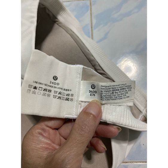 เสื้อสปอร์ตบราสีขาว  Lululemon. Hight Support รูปที่ 6