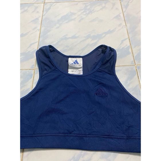 ผู้หญิง นำเงินเข้ม Adidas ชุดออกกำลังกาย สปอร์ตบรา สีน้ำเงินเข้มโลโก้ปักไซส์ M  USE