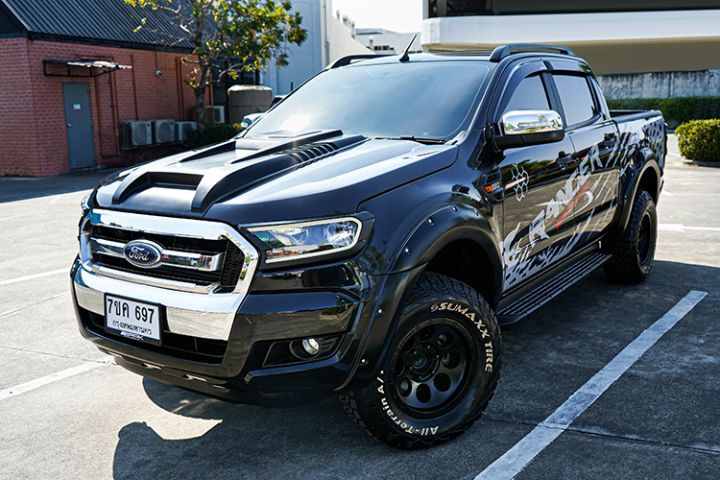 Ford Ranger 2018 2.2 Hi-Rider XLS Pickup ดีเซล เกียร์ธรรมดา ดำ รูปที่ 3