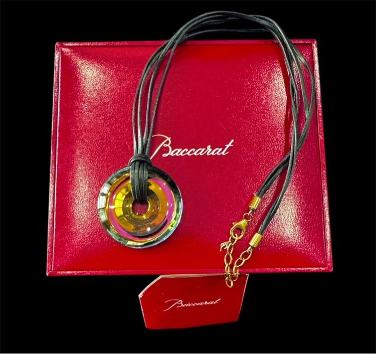 จิวเวอรี่ สร้อยคอและจี้ Baccarat Psydelic Rare สร้อยคอโชคเกอร์จี้คริสตัล ลายไซเดลิคหายาก