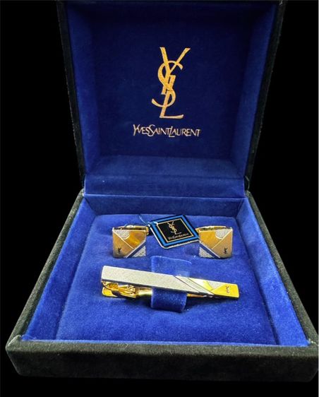 Cufflinks YvesSaintLauarent Set   เซ็ท คัฟลิงค์ YSL