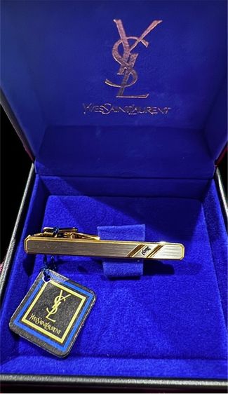 อื่นๆ YSL Tie Clip With Box  ที่หนีบเน็คไทน์ YSL 