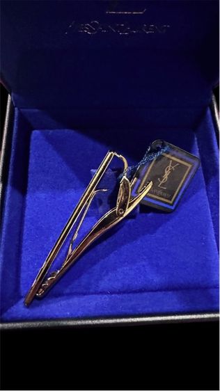 YSL Tie Clip With Box  ที่หนีบเน็คไทน์ YSL  รูปที่ 3