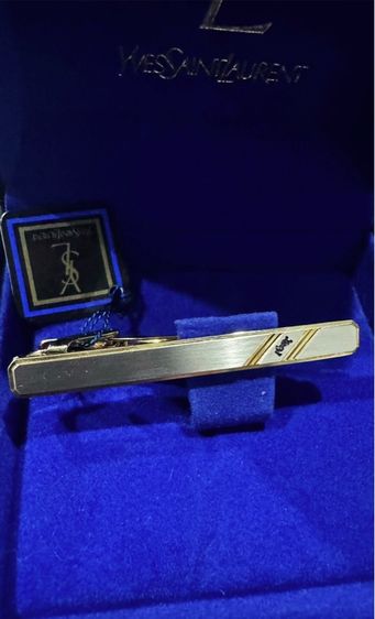 YSL Tie Clip With Box  ที่หนีบเน็คไทน์ YSL  รูปที่ 2