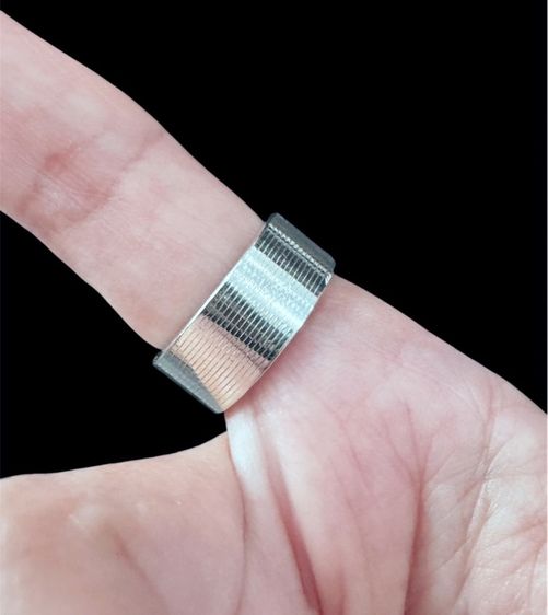 แหวนเงินกุชชี่ เงินแท้ 925 GUCCI Trademark Line Ring Silver 925 รูปที่ 3