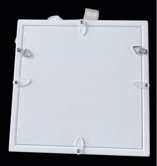 White wooden box for dried flowers. กล่องไม้บรรจุดอกไม้แห้ง  รูปที่ 4