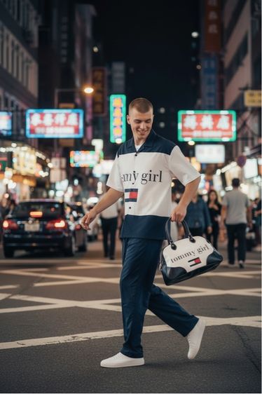 Tommy sports bag vintage แท้ รูปที่ 3