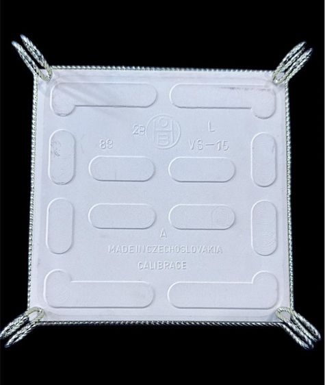 ที่รองของร้อนเซรามิก ทนความร้อน ลวดลายดอกไม้ ผลิตในประเทศเชโกสโลวาเกีย รูปที่ 3