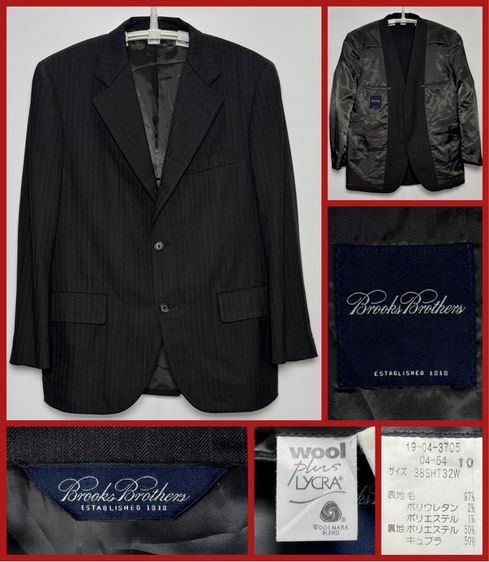 เทา แขนยาว ⚠️ของใหม่🔹รุ่นใหม่‼️เสื้อสูท Brooks Brothers ของแท้ ORIGINAL