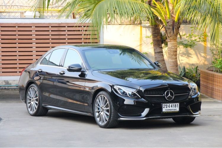 Mercedes-Benz C-Class 2019 C350 Sedan ปลั๊กอินไฮบริด (PHEV) เกียร์อัตโนมัติ ดำ รูปที่ 2