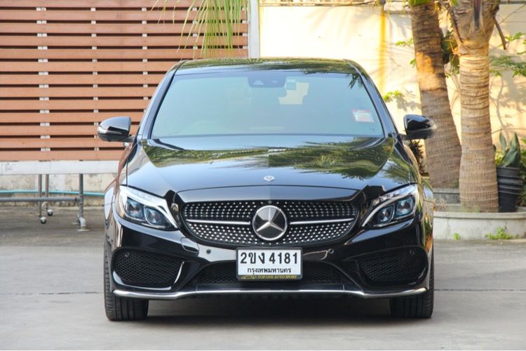 Mercedes-Benz C-Class 2019 C350 Sedan ปลั๊กอินไฮบริด (PHEV) เกียร์อัตโนมัติ ดำ รูปที่ 3