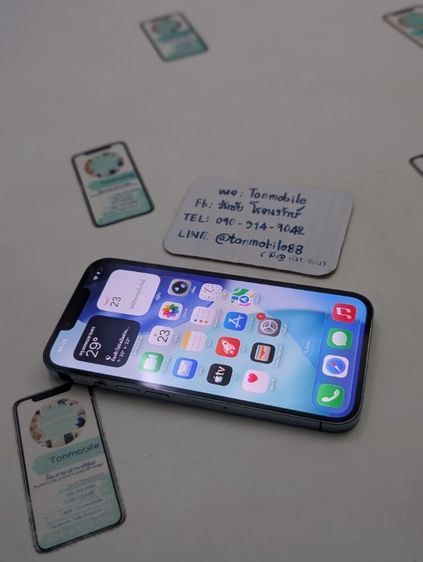 256 GB iPhone 13 Pro 256 Blue ศูนย์ไทย สภาพสวย มีตัวเครื่องอย่างเดียว ไม่มีอุปกรณ์อื่น สุขภาพแบต 84 เพียง 12,590 บาท ครับ 