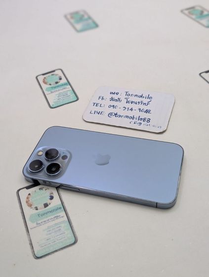 iPhone 13 Pro 256 Blue ศูนย์ไทย สภาพสวย มีตัวเครื่องอย่างเดียว ไม่มีอุปกรณ์อื่น สุขภาพแบต 84 เพียง 12,590 บาท ครับ  รูปที่ 2