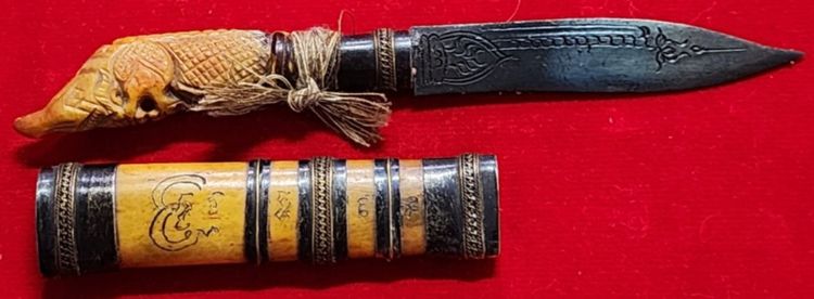 มีหมอหลวงพ่อเดิม ด้ามแกะรูปพญานาค ขนาด5.2นิ้ว พ.ศ.2470 รูปที่ 3